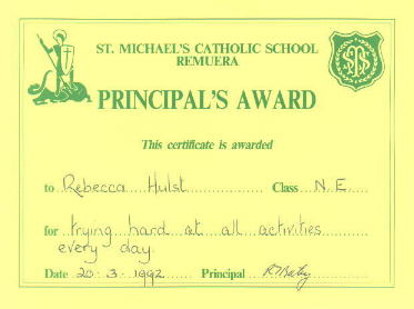 Principal's award